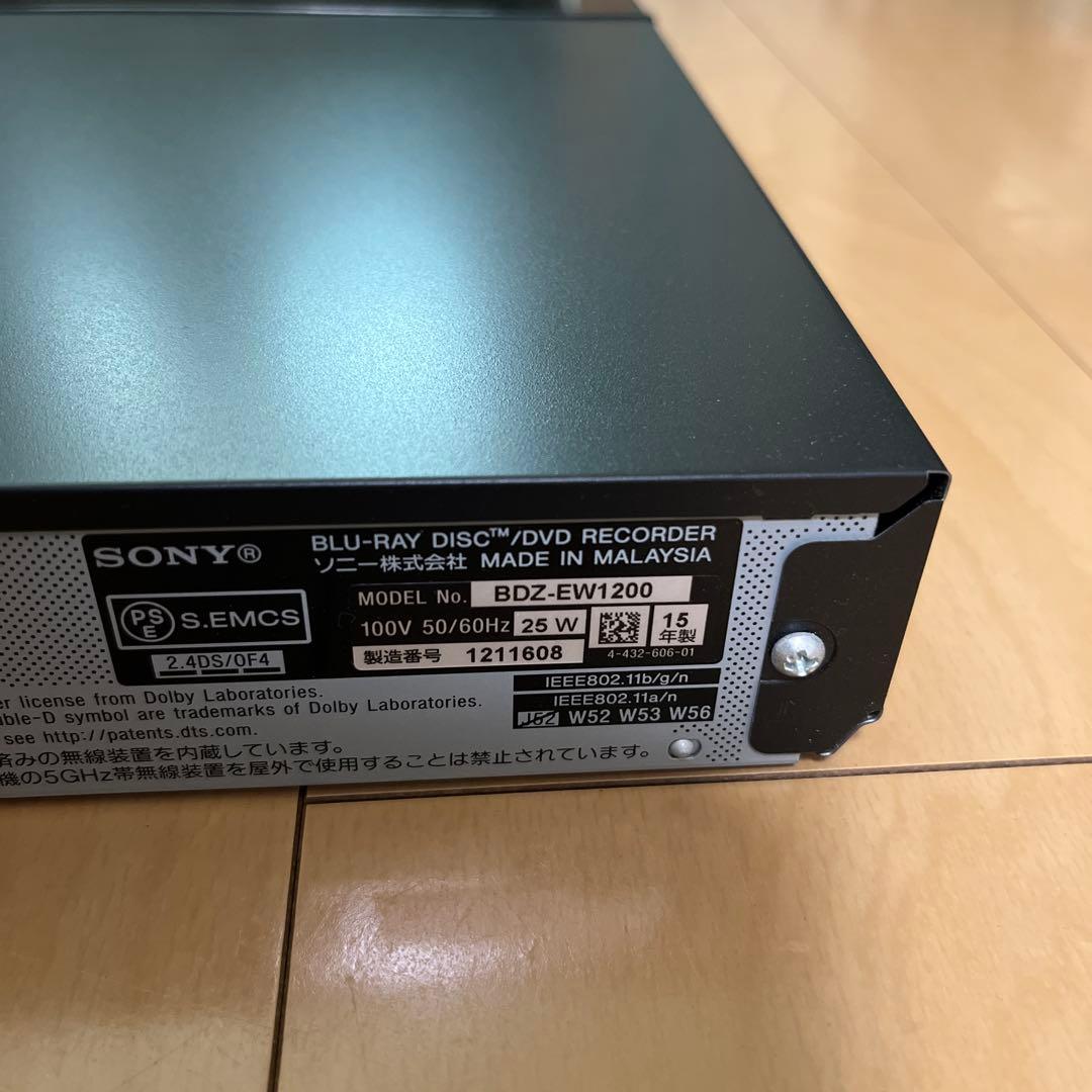 SONY BDZ-EW1200 1TB Blu-rayレコーダー