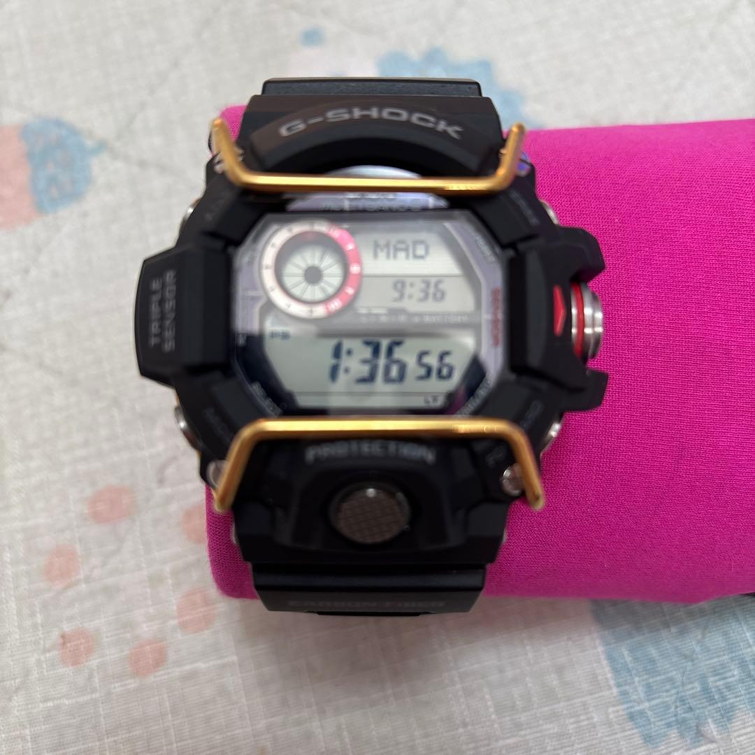 ま*う様 G-SHOCK GWー9400 Ｊ　カーボンファイバー(ベルト、ベゼル