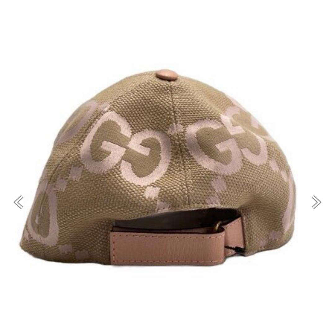 GUCCI キャップ ピンク ベージュジャンボGG柄