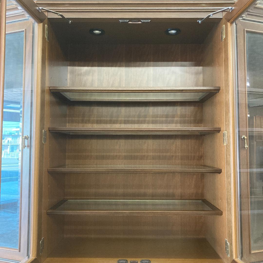 【マルニ】地中海ロイヤル　カップボード　飾り棚　リビングボード 食器棚