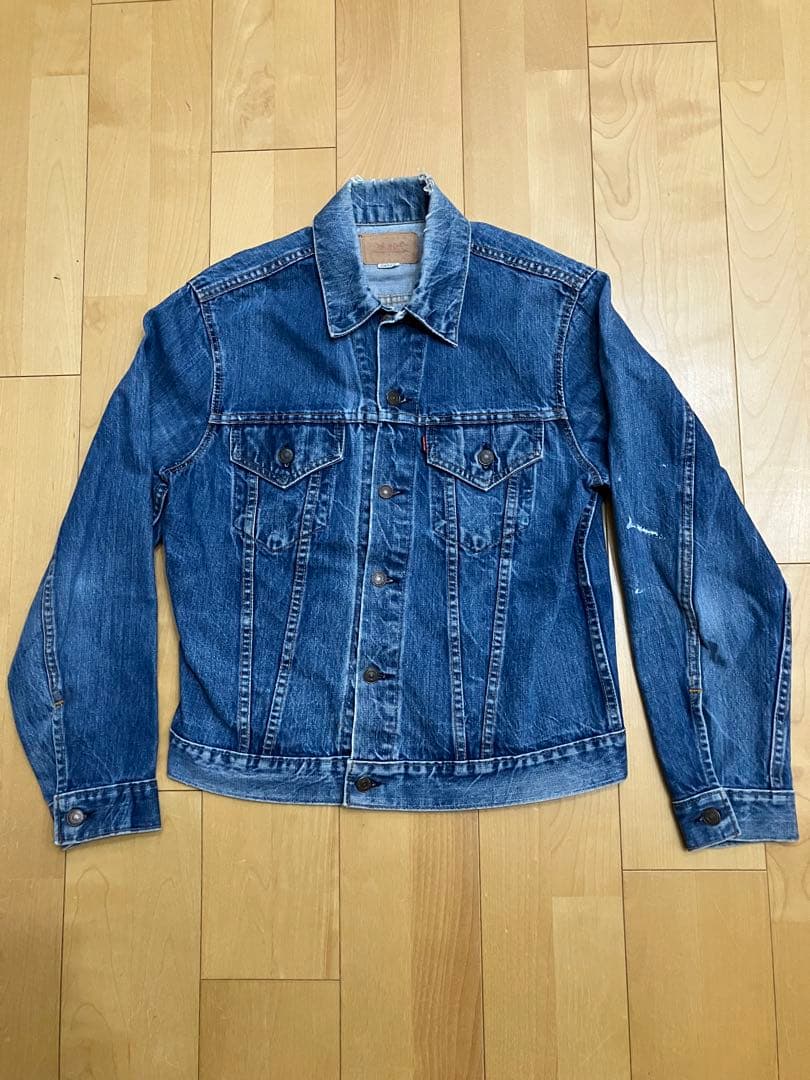 ヴィンテージ　シンプル　デニムブルー Gジャン