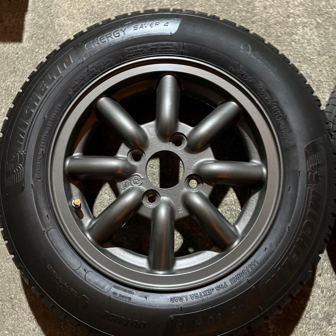 レーシングサービスワタナベホイール　13インチ145/80R13 ミシュラン新品
