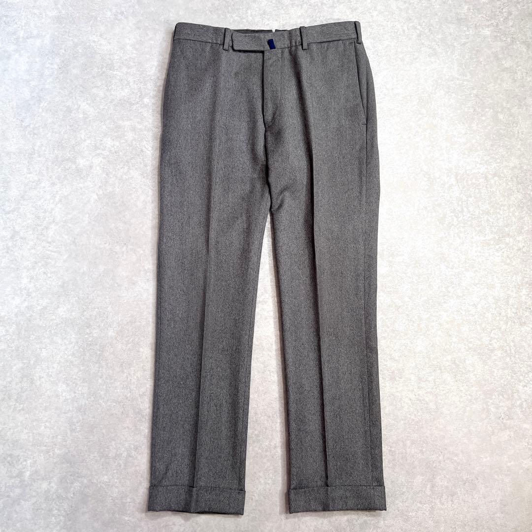 【極美品】INCOTEX インコテックス ウールサキソニースラックスパンツ 48