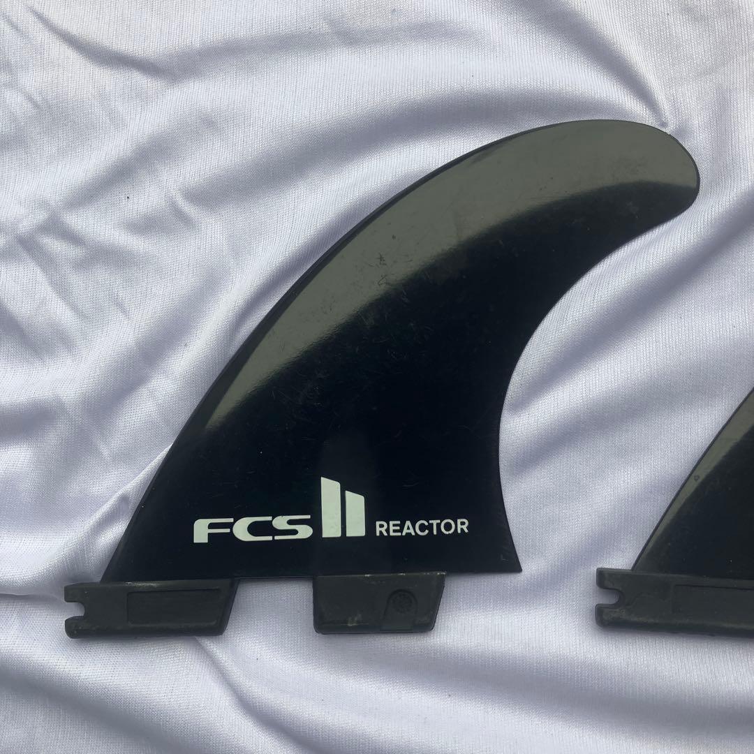 FCS II REACTOR ブラックフィン 3枚セットMサイズ