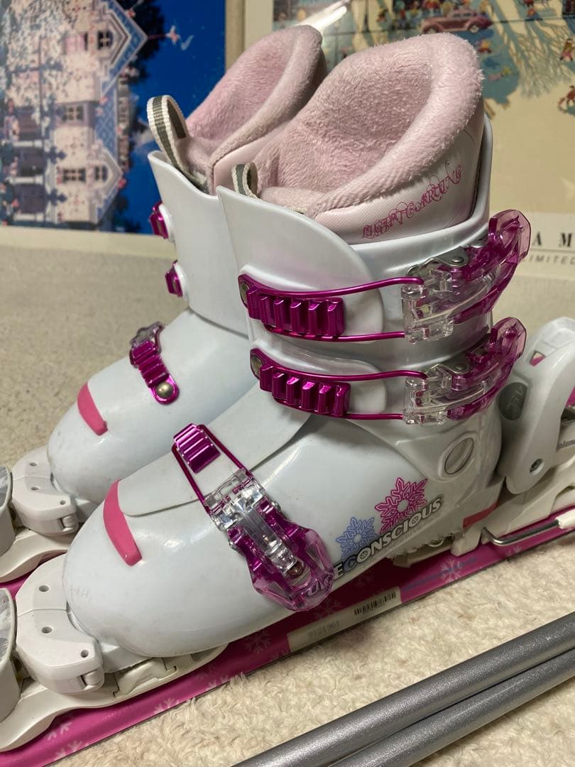 elan 130cm ブーツ23.5cm ストック　90cmスキーセット