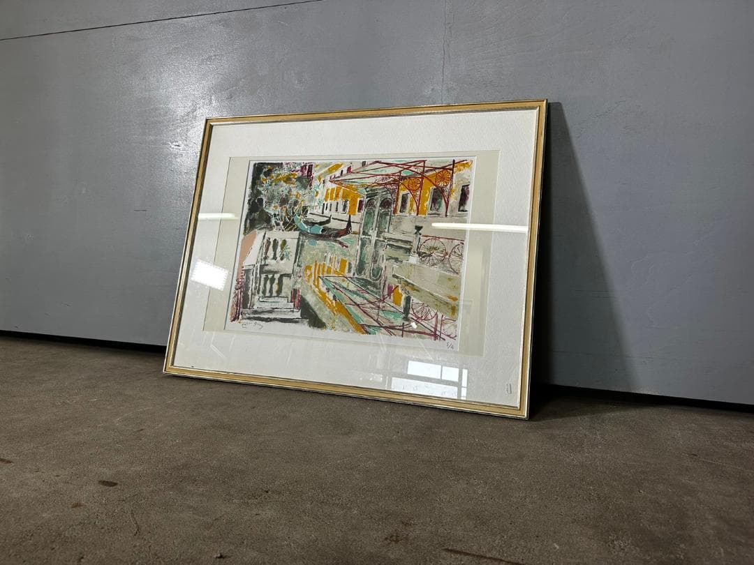 ヴェネツィア運河 エドゥアール・ジョルジュ リトグラフ 風景画 絵画 絵