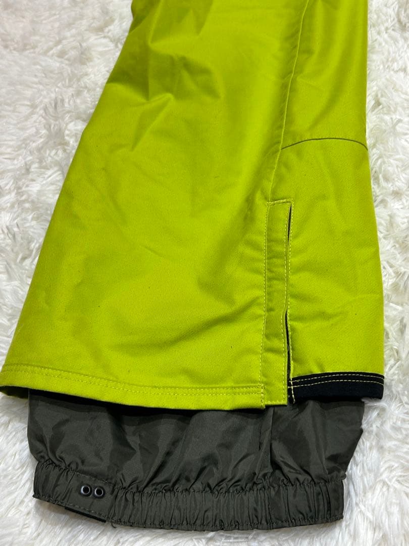 美品 BURTONスノーボードウェアカーゴパンツ メンズ L 蛍光ライムグリーン