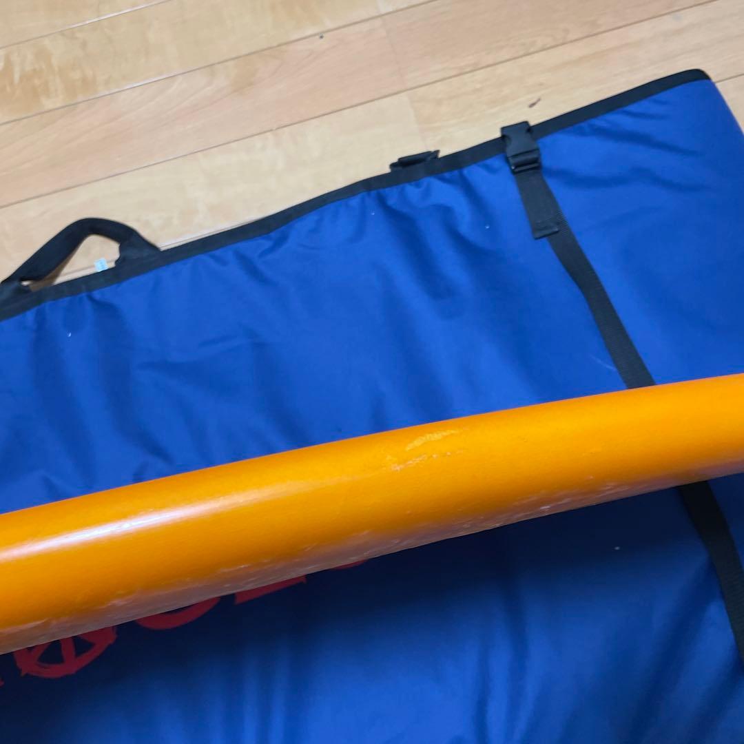 オレンジ ショートボード ファイバーグラス 5.8フィート