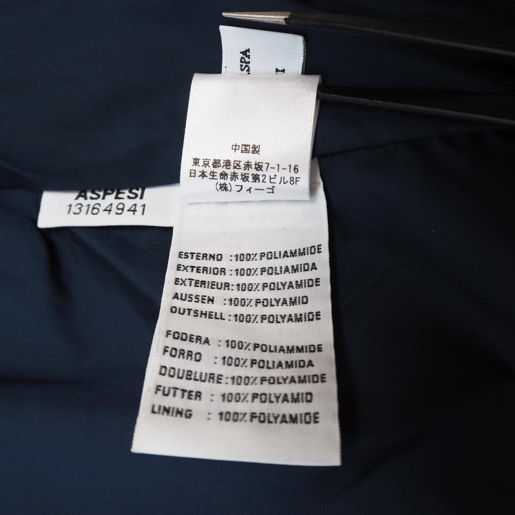 ASPESI パッカブルM-65 MINI FIELD VENTO 袋付き 紺M