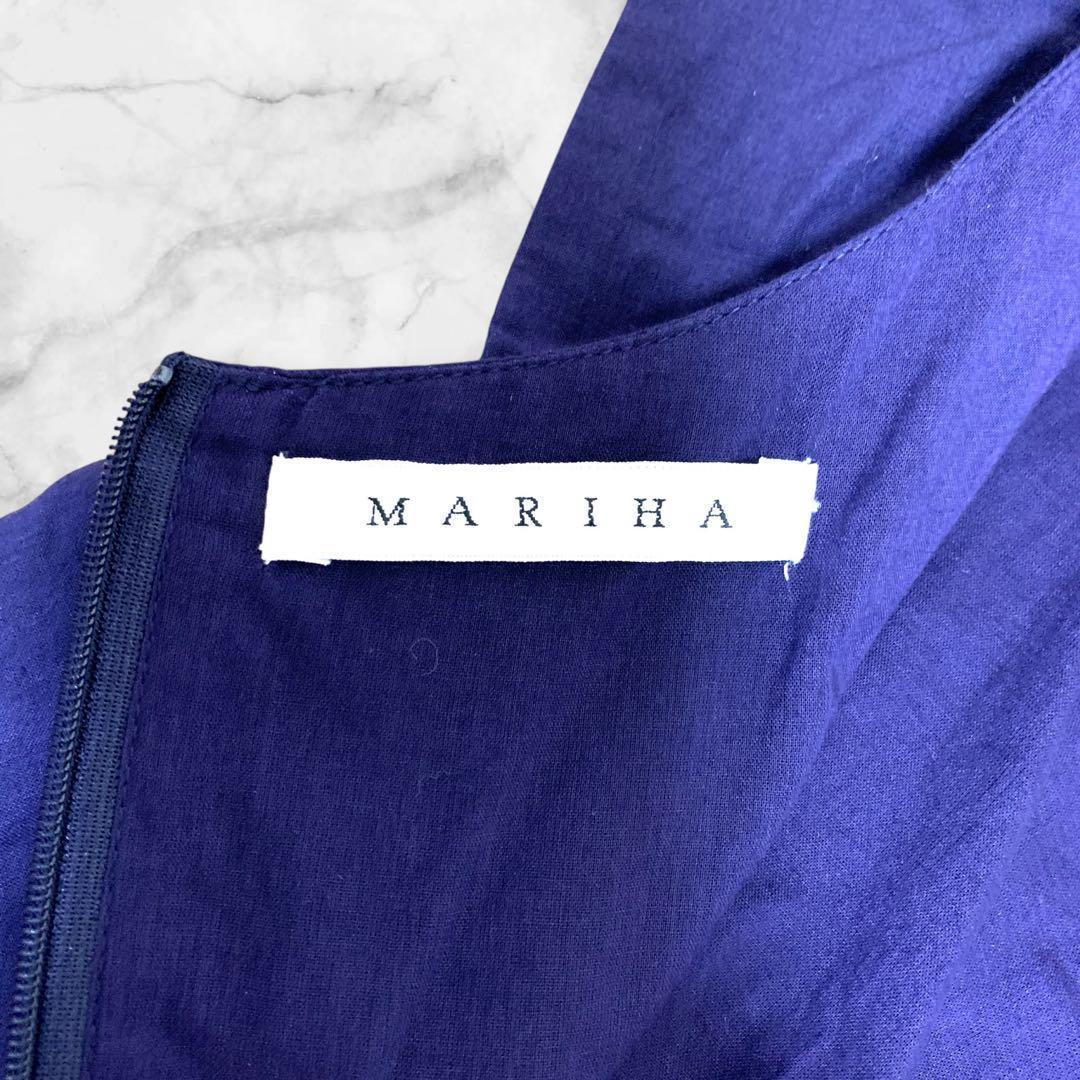 【超人気モデル⭐︎】マリハ 月の夢のドレス ワンピース コットン 38 紺