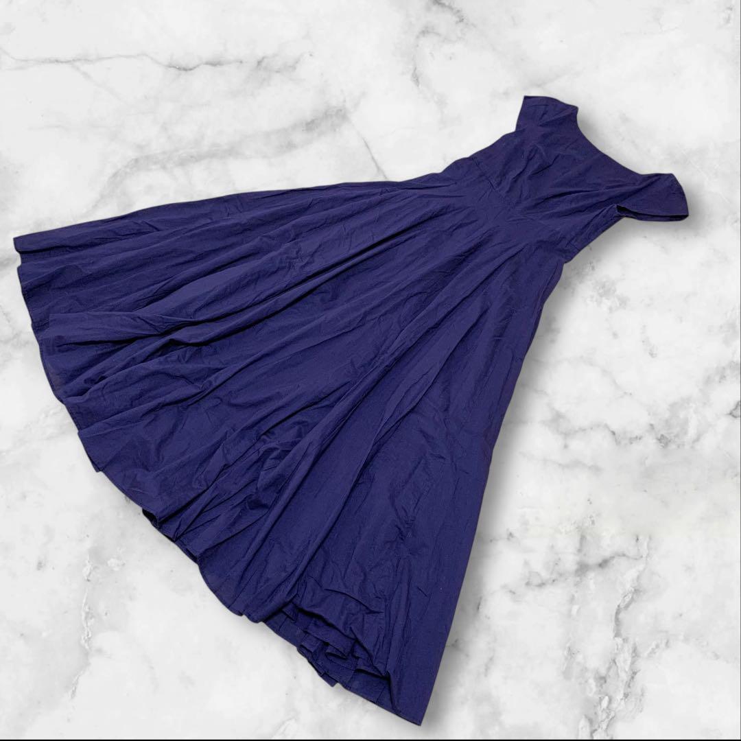 【超人気モデル⭐︎】マリハ 月の夢のドレス ワンピース コットン 38 紺