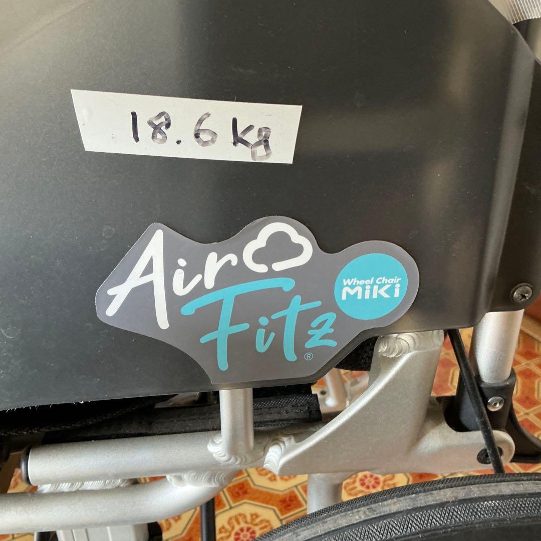MiKi エアフィッツ プレミアム AFP-16 介助用車椅子 折りたたみ式