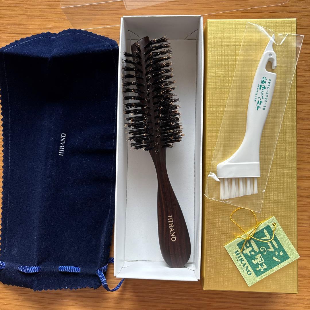 新品未使用　ブラシの平野　ヘアブラシ　ロールブラシ　B-3 日本製