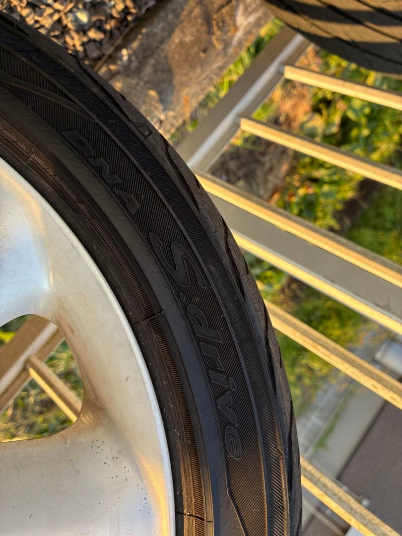 165/50r15 15インチ 5.5J+45 タイヤホイール4本セット