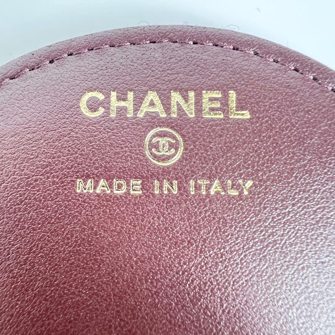 【極美品】シャネル　パリ ハンブルク チャーム ウール ポケットミラー