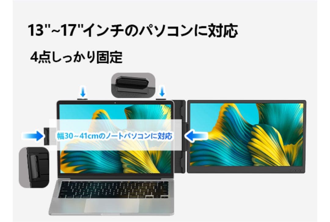 【最安値❣️SALE】デュアルモニター 14インチ モバイルモニター ディスプレイ