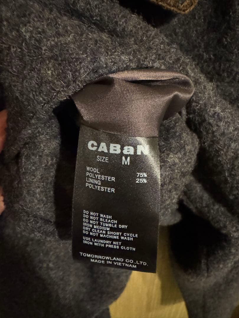 【CABaN】　キャバン　ウールフリースジャケット　グレー　Mサイズ