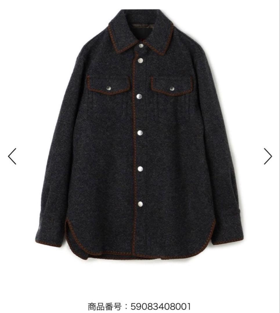 【CABaN】　キャバン　ウールフリースジャケット　グレー　Mサイズ