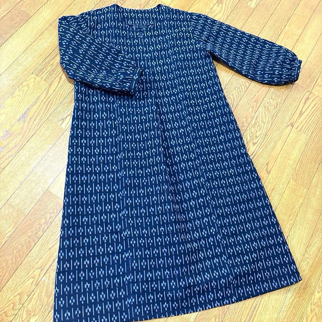 着物リメイク　筑紫ゆうき　ロングワンピース(298)