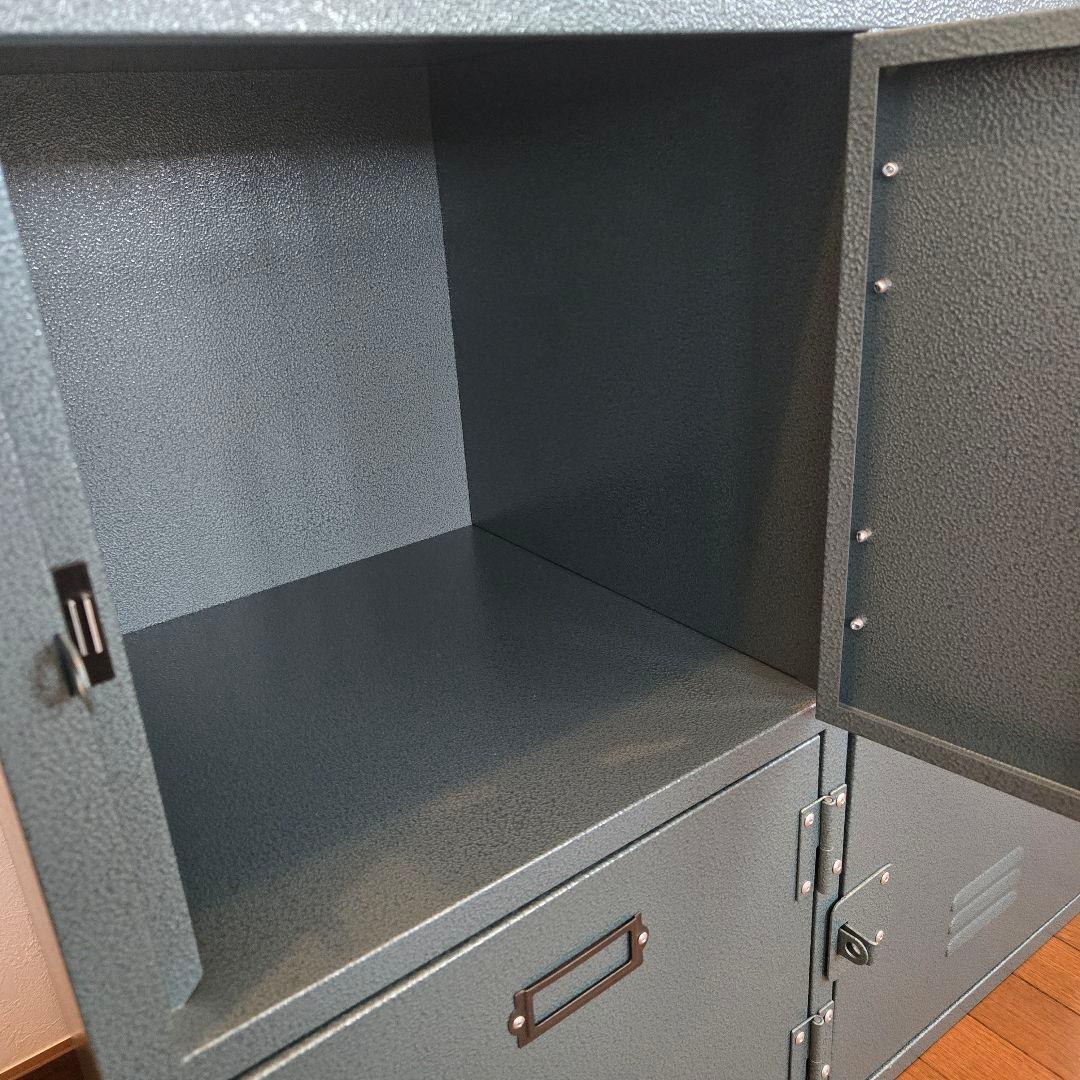 東谷 ラルド チェスト4D グリーン スチール ロッカー