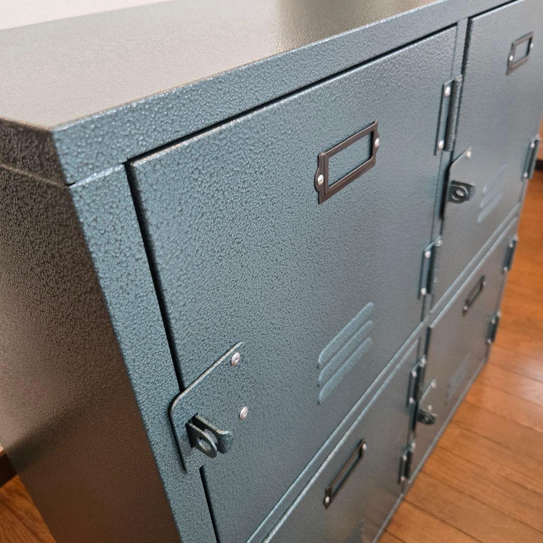 東谷 ラルド チェスト4D グリーン スチール ロッカー