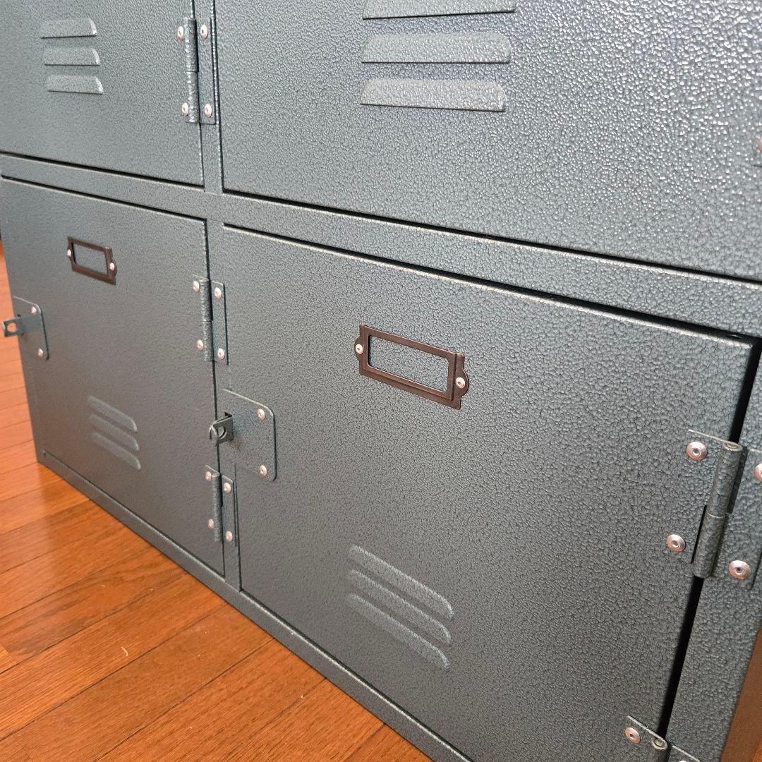 東谷 ラルド チェスト4D グリーン スチール ロッカー