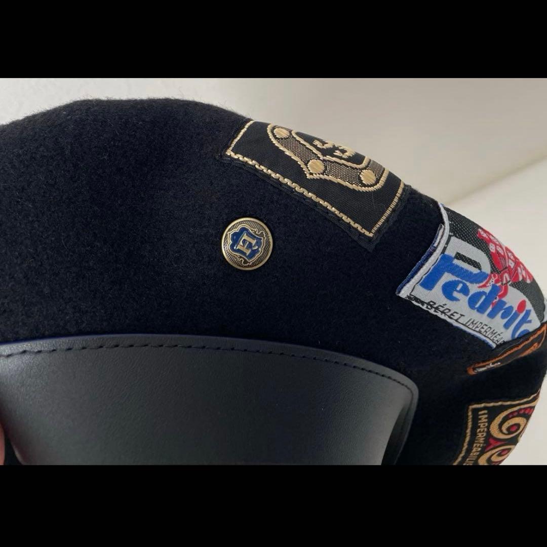 がちを 定価3万円 LAULHERE ロレール ベレー帽 黒