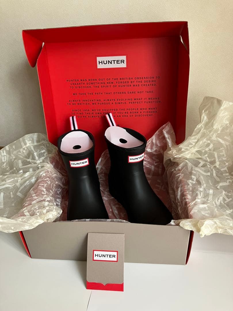 HUNTER レインブーツ オリジナル プレイショート レディース　24㎝