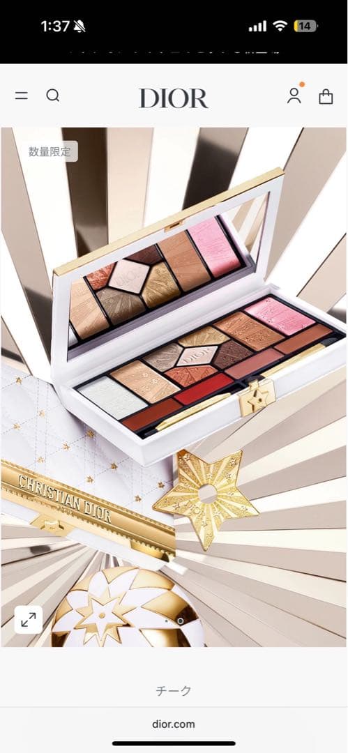 Dior アイシャドウパレット 限定版