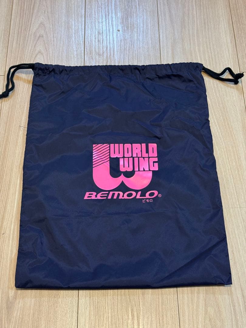 【美品/希少】28cm (白)ビモロ(Bemolo)/スパイクP革付