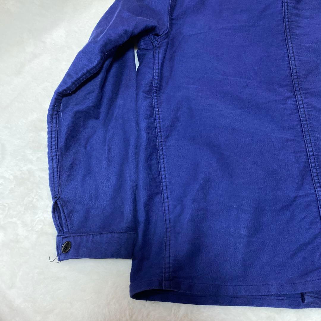 60s フレンチ モールスキンジャケット カバーオール 古着 ブランド不明