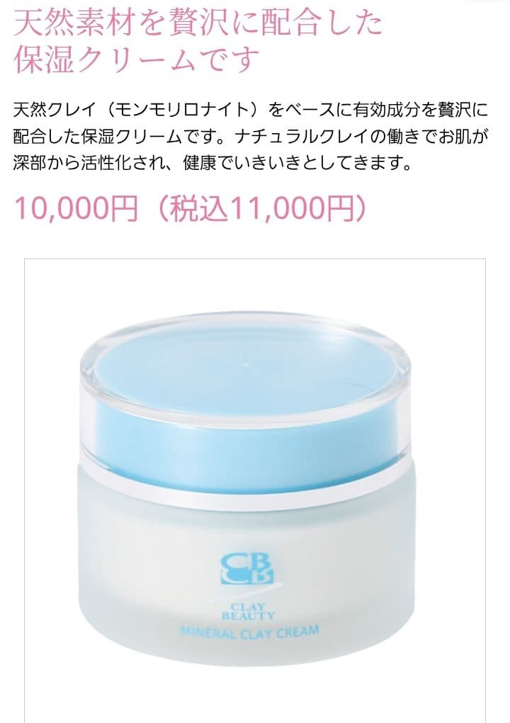 CLAY BEAUTY ミネラルクレイクリーム 45g