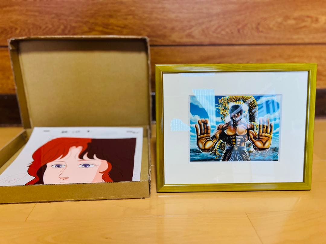 蒼天の拳　原　哲夫先生直筆サイン入り原画　額装付き　マミヤ　セル画　ラフ画　新品