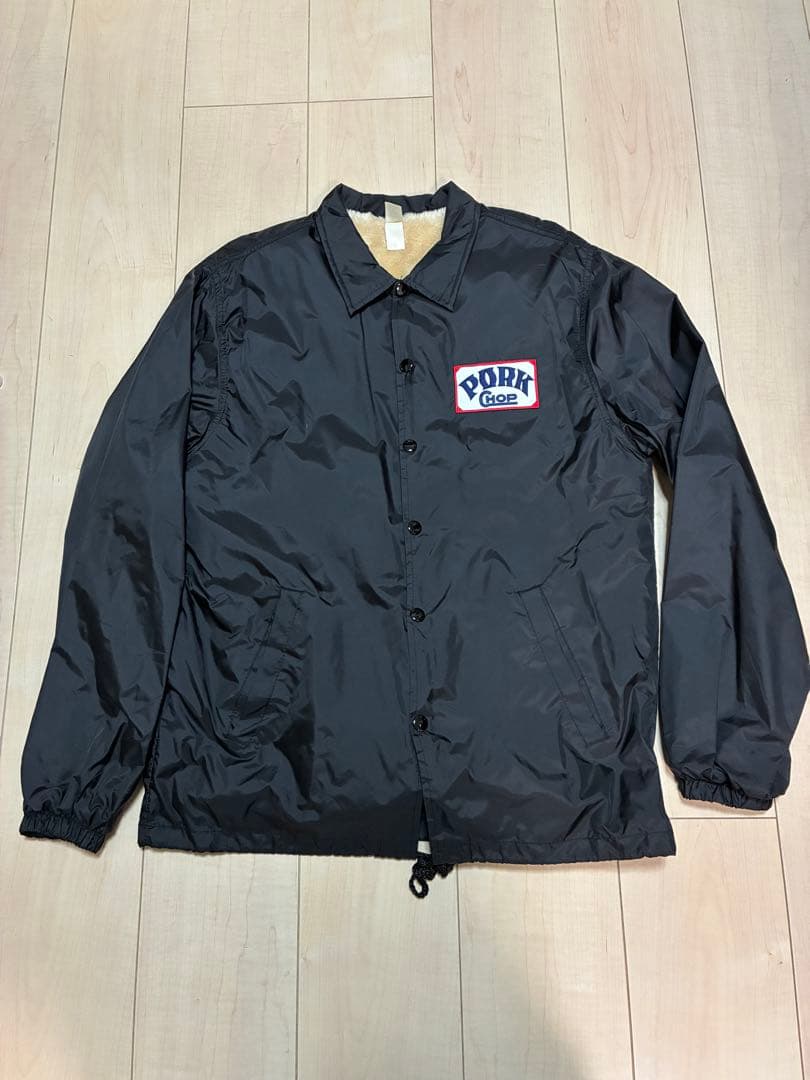 PORKCHOP ボアコーチジャケット 黒 S