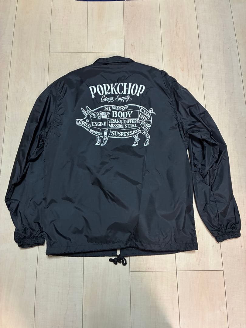 PORKCHOP ボアコーチジャケット 黒 S