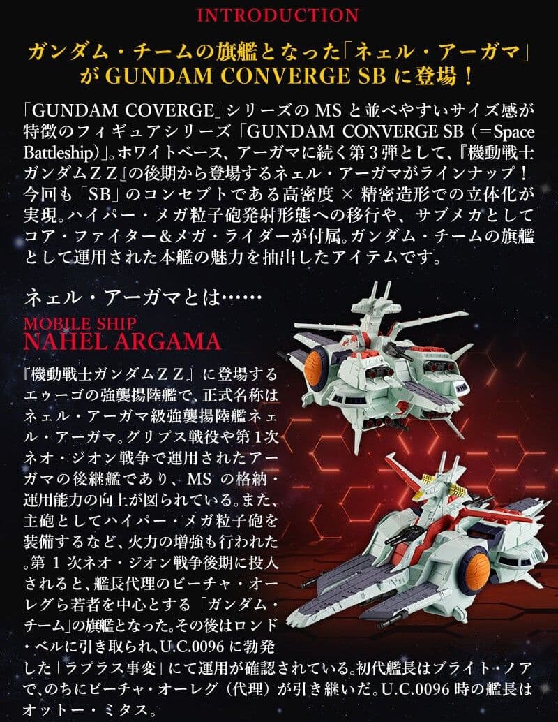 【未開封】コンバージSB ネェル・アーガマ 級強襲揚陸艦【プレバン限定】