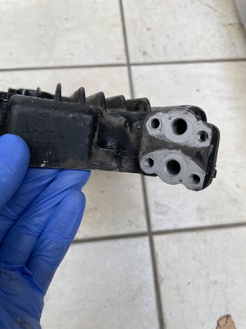 GPZ750F オイルパン　Z750FX オイルクーラー取り出しに　Z750GP