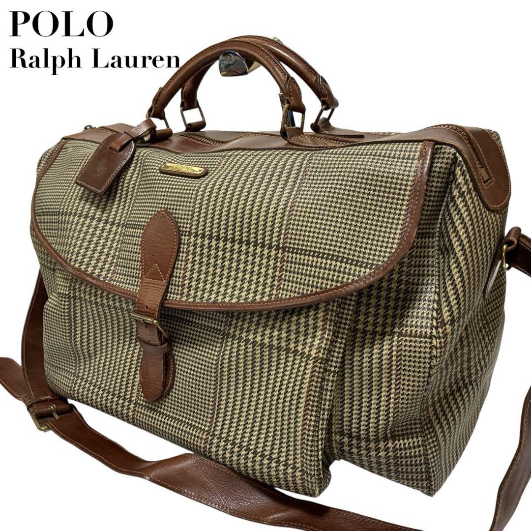美品☆ポロラルフローレン ボストンバッグ 2way ショルダー レザー