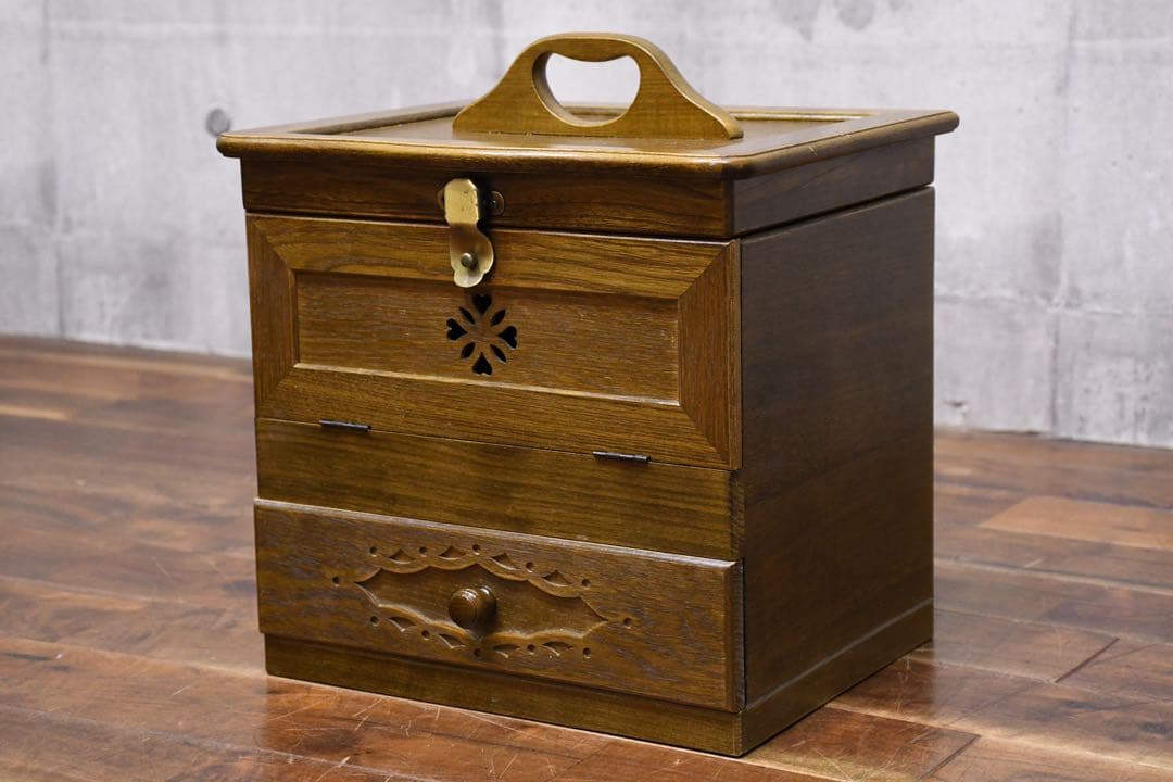 EBK42 パリの雑貨屋 メイクボックス 三面鏡台 F-228 コンパクト