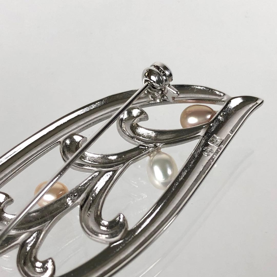 TASAKI タサキ 真珠 パール リーフ 葉っぱ ブローチ