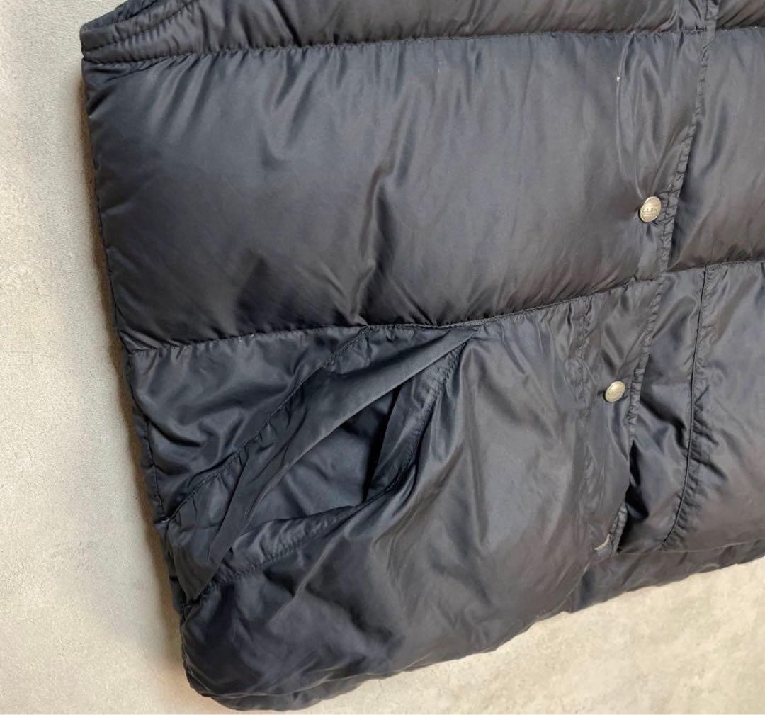 古着 90s エルエルビーン ブラック 黒 ダウン ベスト