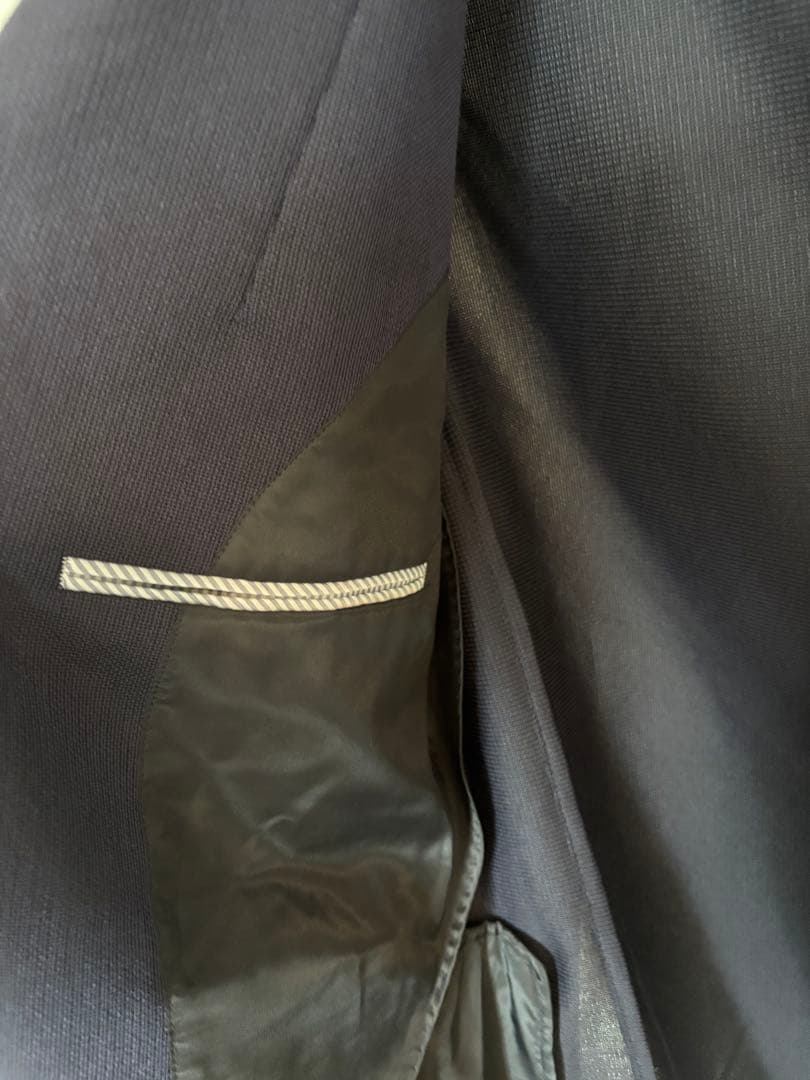 オンワード23区　ネイビー ビジネスジャケット