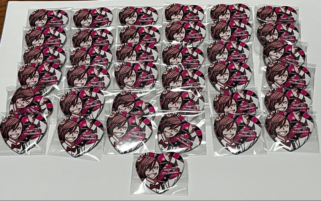 桃源暗鬼　花魁坂　マンガ展　ハート缶バッジ　バニー