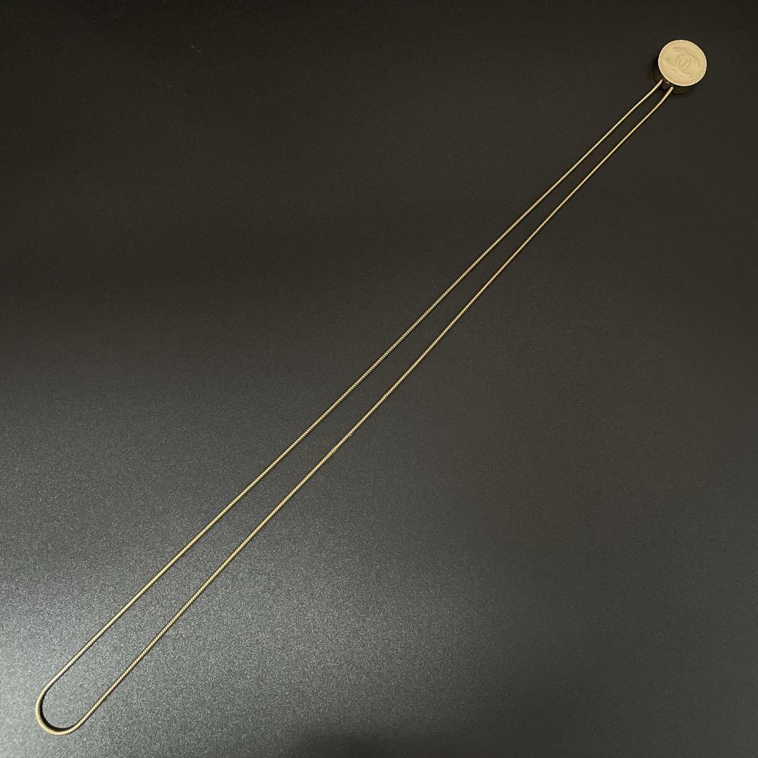 鑑定済み　オールド　シャネル　ココマーク サークル　ネックレス　ゴールド