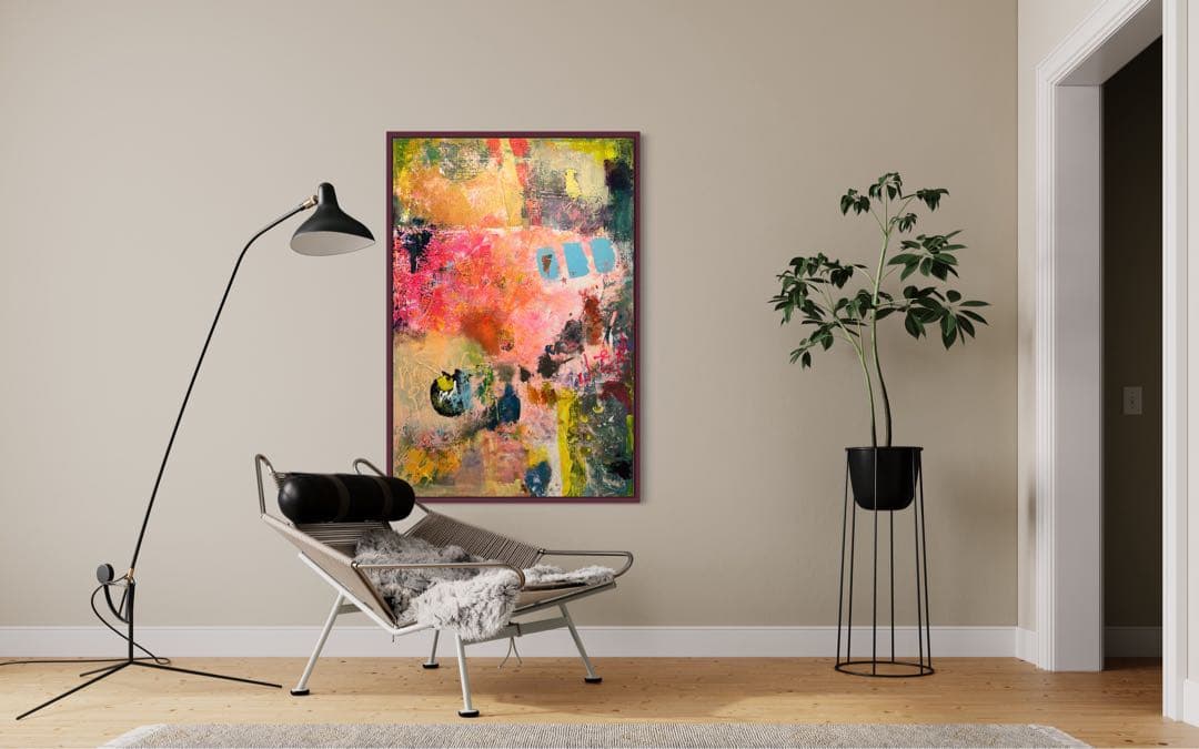 アクリル画　抽象画　abstract art 新品　大型　現代アート