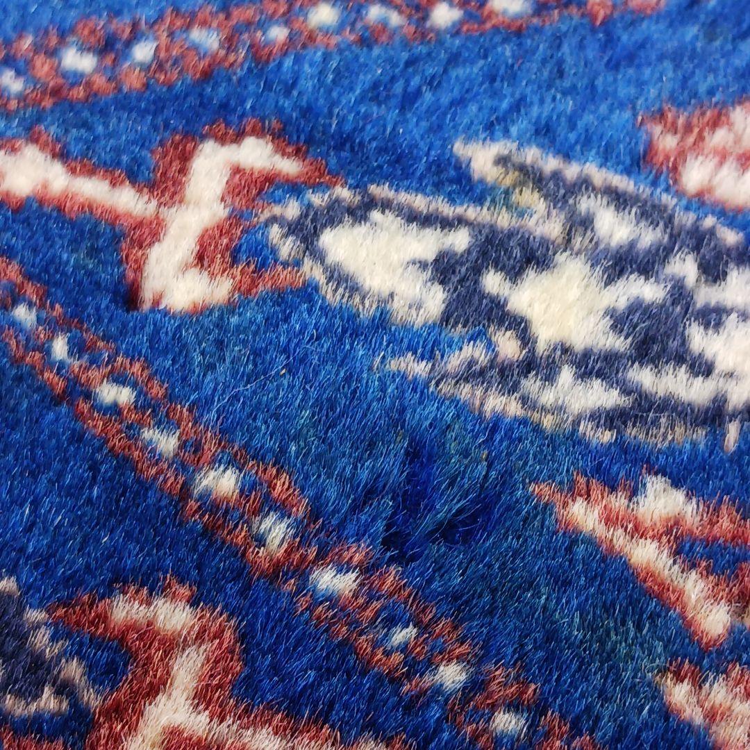 専用Y3139 パキスタン絨毯 ウール 手織り 187×126㎝ トライバルラグ