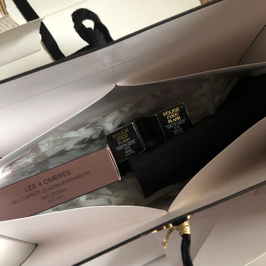 シャネル　レ キャトル オンブル 387 ユートピア リップ272ロザ