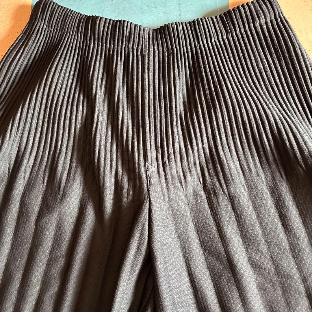 黒 プリーツ サルエルパンツ