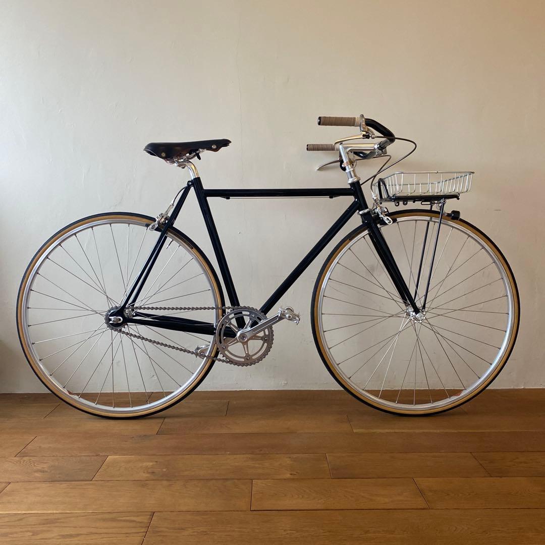 BLUE LUG ピストバイク クロモリ手組 ブラック