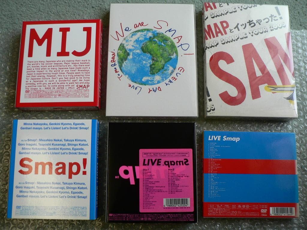 SMAP★DVD6点【Smap／pamS／2002／MIJ／2005／2010】